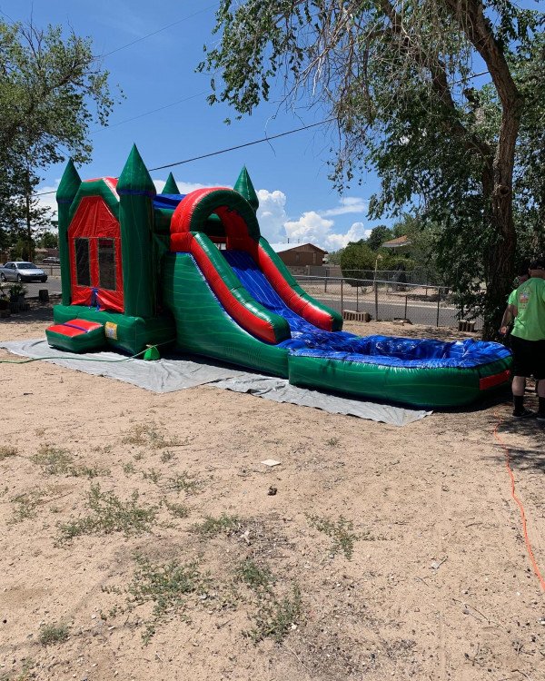 Watermelon combo bounce house