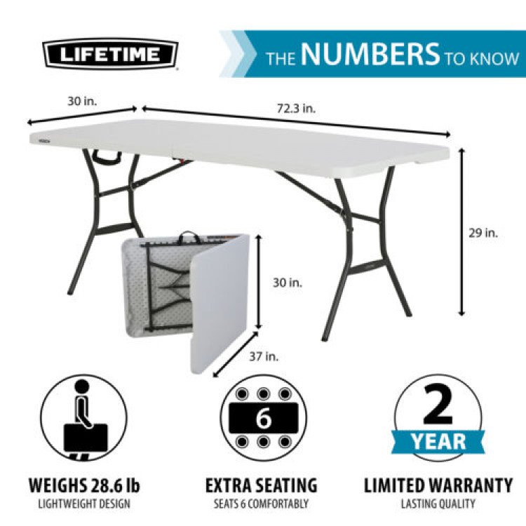 6ft Foldable Table